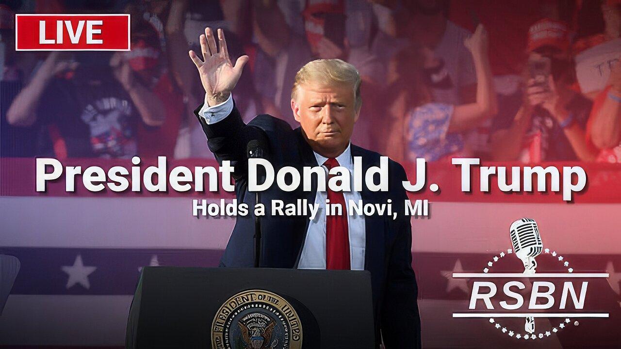 LIVE: President Trump Holds a Rally in Novi, MI - 10/26/24