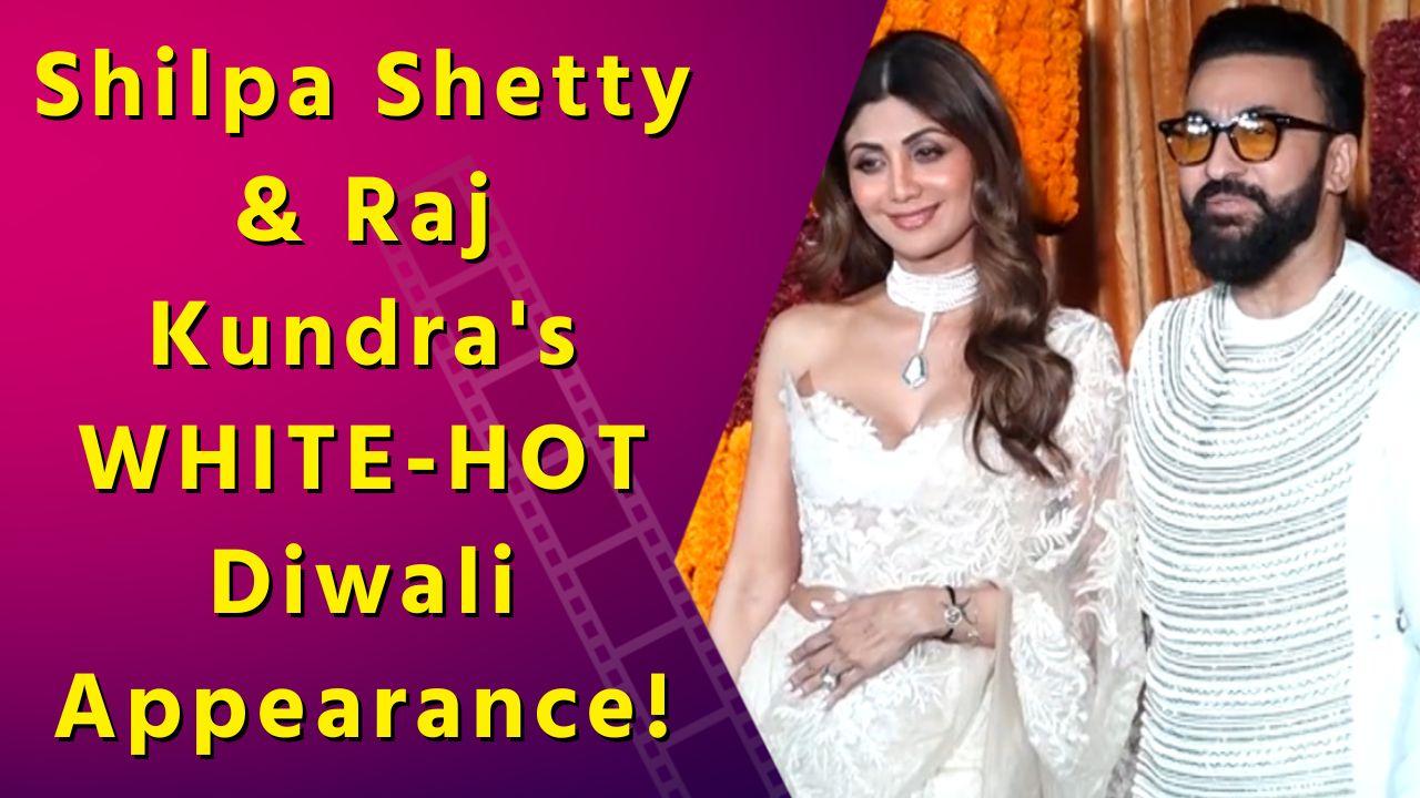 Shilpa Shetty & Raj Kundra's Coordinated Diwali Look: White Hot!