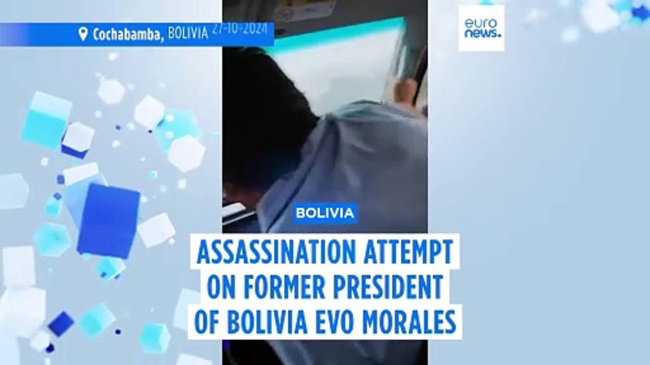 Bolivia's former President claims his car was shot during an assassination attempt