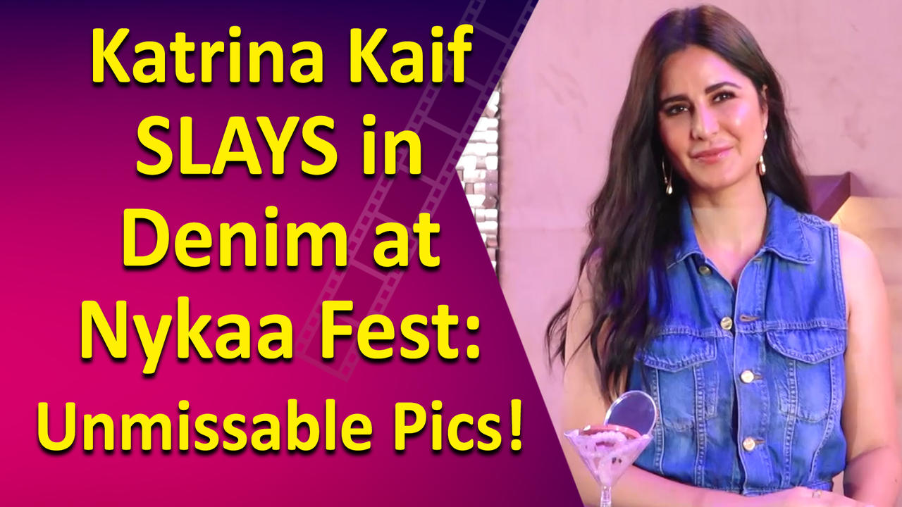 Katrina Kaif SLAYS in Denim at Nykaa Fest: Unmissable Pics!