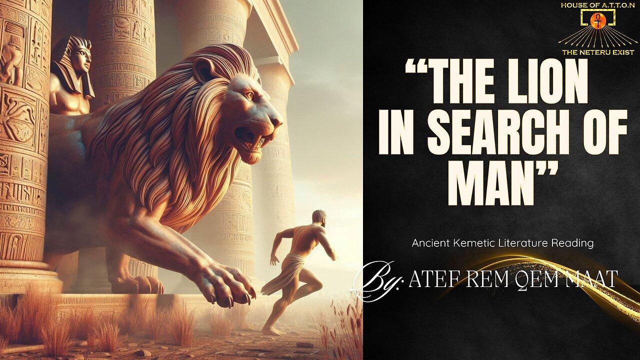 "The Lion in Search of Man" ~ Ancient Kemetic Literature Reading By: Atef Rem