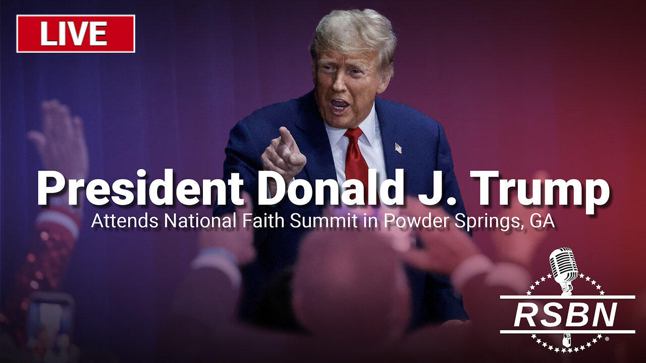 LIVE: President Trump Attends National Faith Summit in Powder Springs, GA - 10/28/24