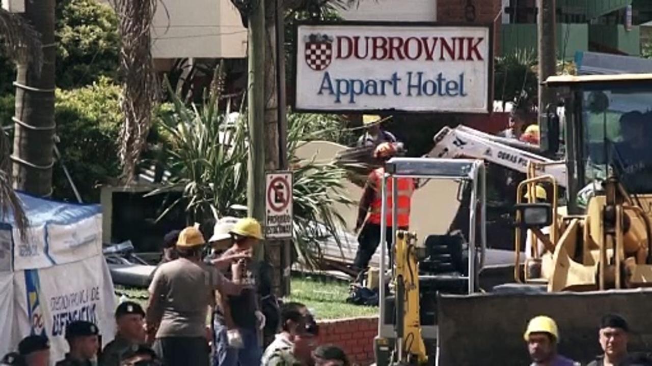 At least one person dead after hotel collapses in Argentina