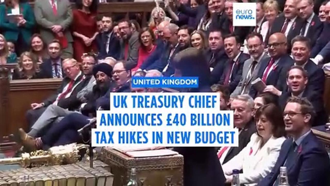 UK Treasury chief Rachel Reeves unveils £40bn tax hikes in budget