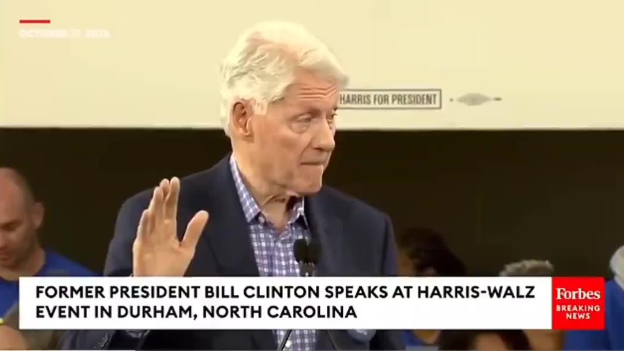 Bill Clinton appears to be in a state of public panic, openly...