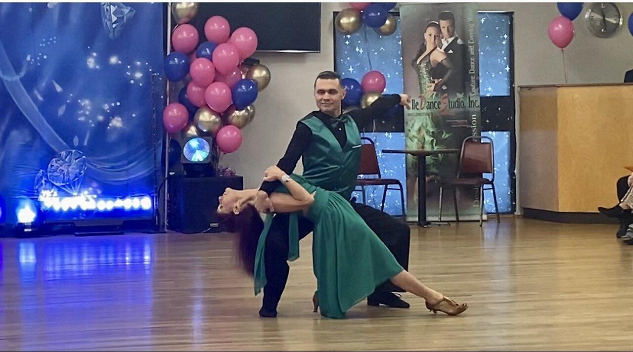 “The Awakening” ⚫️to🌅Lisa Bhakti Overcash & Vadim, Teacher/Partner, Fred Astaire Dance Fall Show 2024, Durham, NC