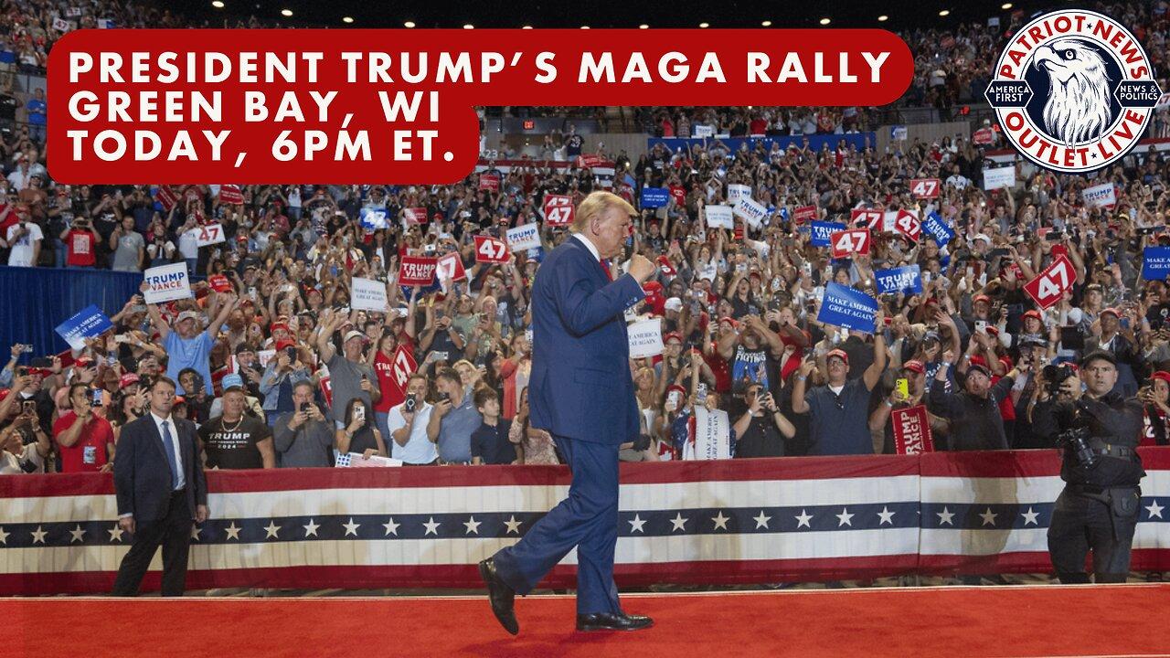 LIVE NOW: President Trump's MAGA Rally, Green Bay, WI | 10/30/24 6PM ET.