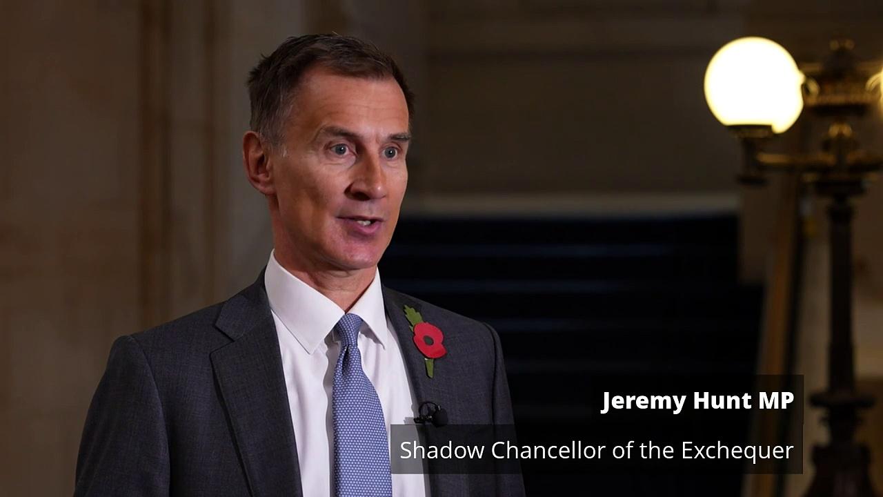 Jeremy Hunt: People feel betrayed by Reeves' tax hike