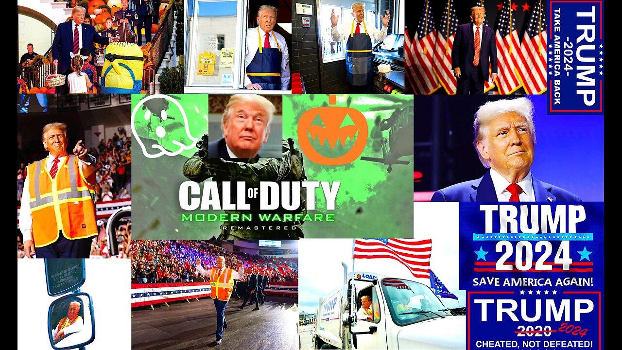 Call Of Duty : Happy Halloween TRUMP 🎃👱🏻🇺🇸🗽🇺🇸🗽🇺🇸🪖🎖👻💵💵💵💵❤️🤍💙 (on 