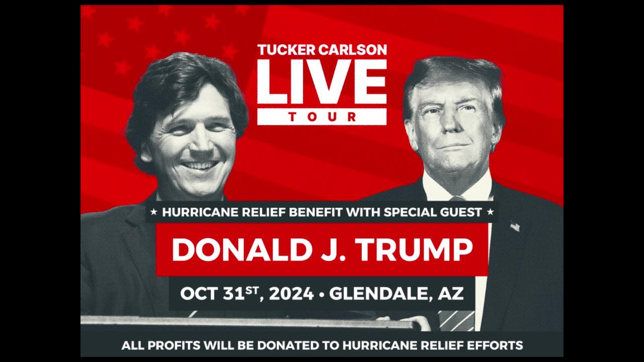 Tucker Carlson Live With President Donald Trump LIVE in Glendale, AZ