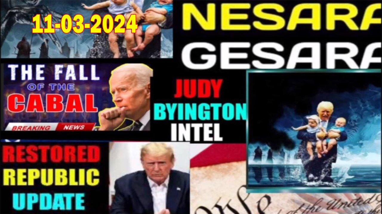 Restored Republic via a GCR. Situation Update Nov 3 ~ Trump Return- Judy Byington. Benjamin Fulford