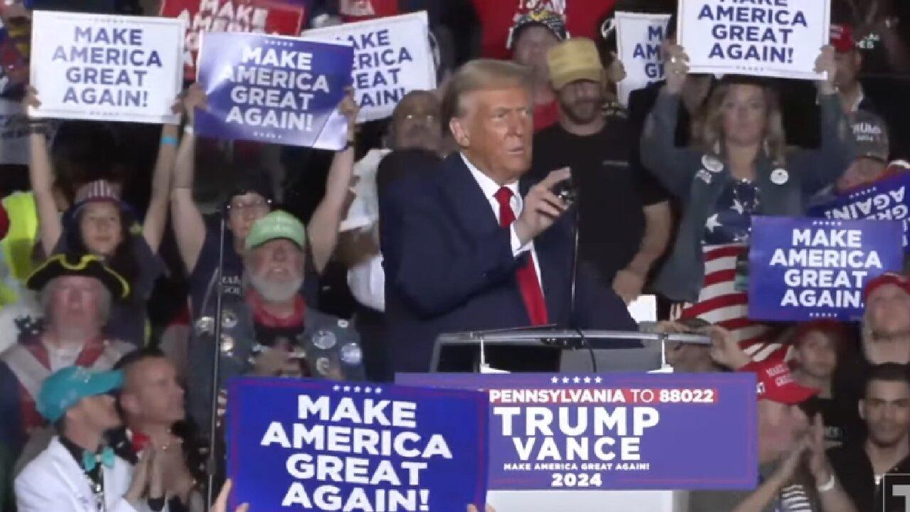 LIVE ~ President Donald Trump Speaks at a Rally in Lititz, Pennsylvania ~ November 3 2024