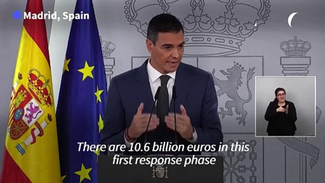 Spanish PM unveils 10.6 bn euros aid package for flood-hit regions