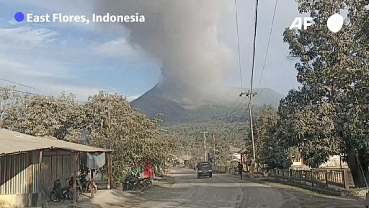 Indonesia volcano erupts for second time after killing nine