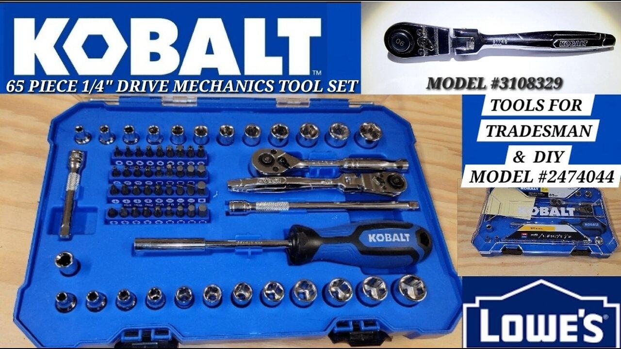 Kobalt 65pc 1/4" Mechanics Tool set Review