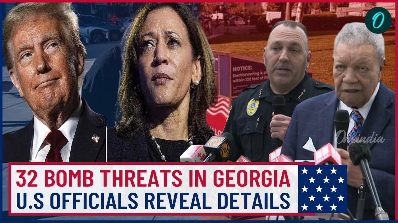 Trump Vs Harris | Georgia Officials Say 32 Bomb Threats Disrupted Voting In The State | Details