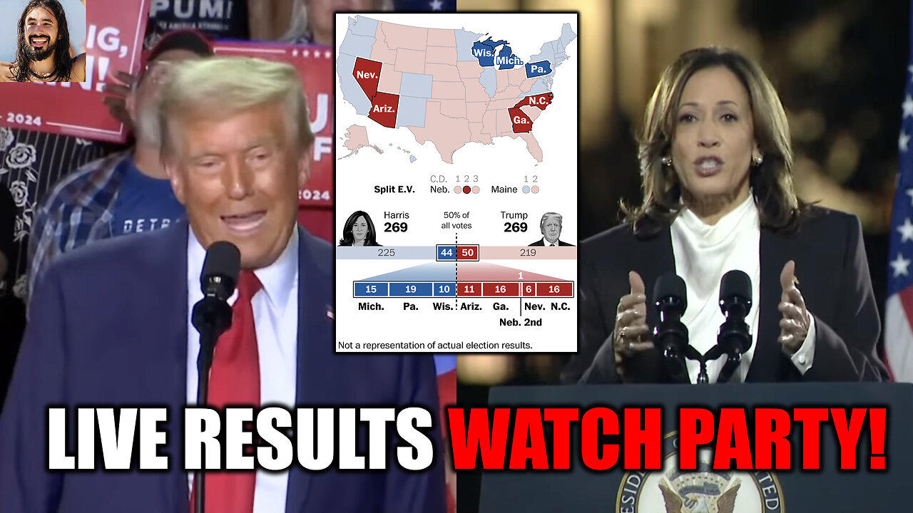 2024 Election LIVE Watch Party! Trump vs. Kamala Results Are Coming In...