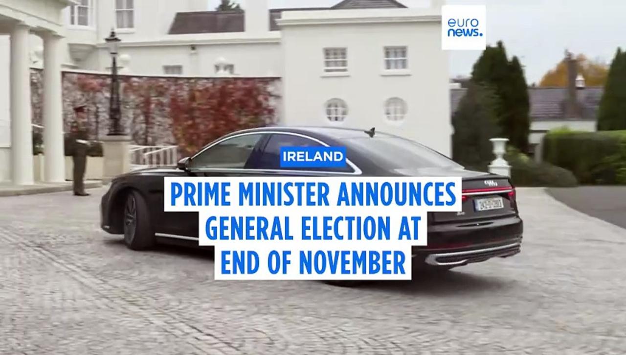 Irish Prime Minister announces general election at the end of November