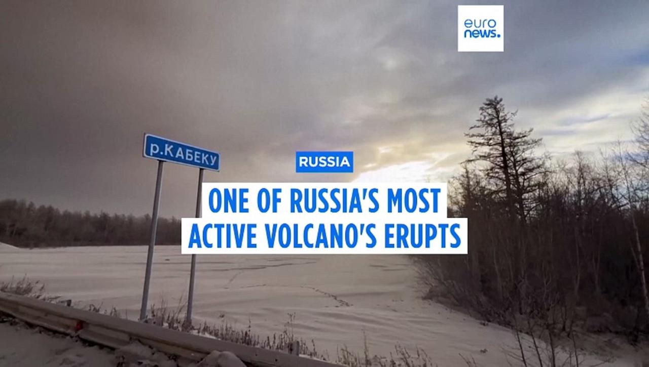 One of the largest volcanoes in Russia's Kamchatka Peninsula erupts