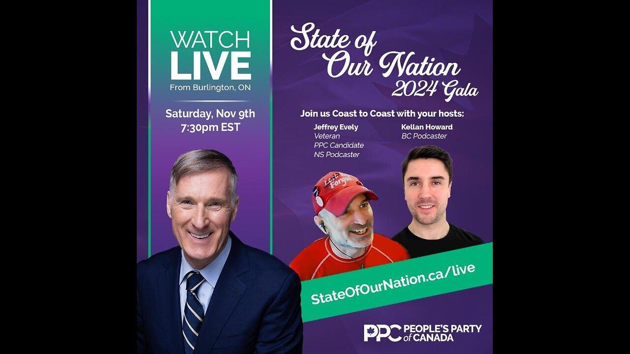 2024 State of Our Nation Event starts 7:30PM EST with PPC Leader Maxime Bernier and special guests Randy Hillier