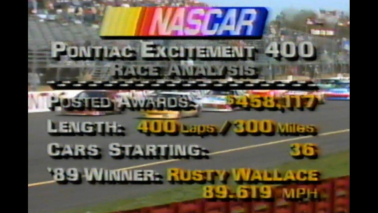 NASCAR 1990 Pontiac Excitement 400 Historical Archival