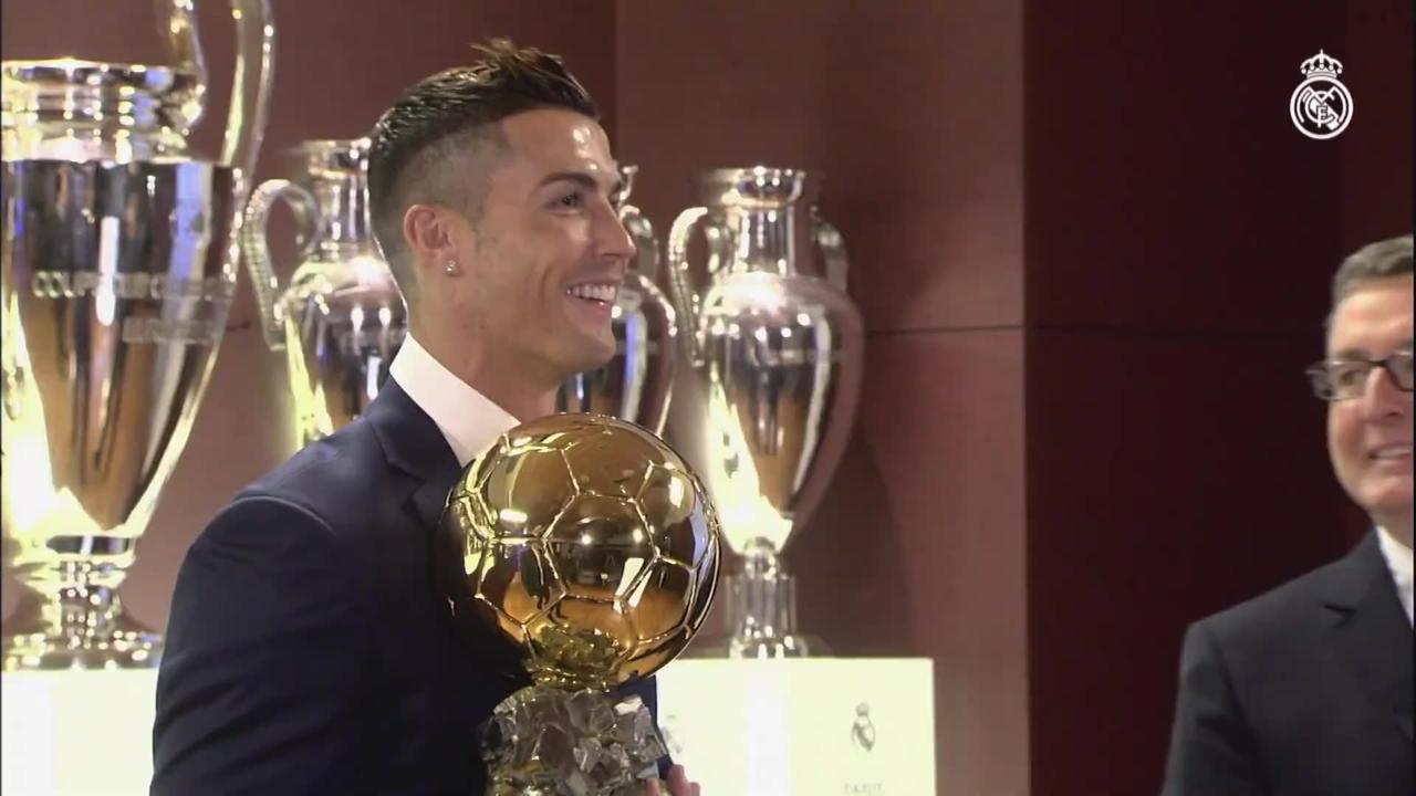 Cristiano Ronaldo receives his fourth Ballon d'Or! Real Madrid