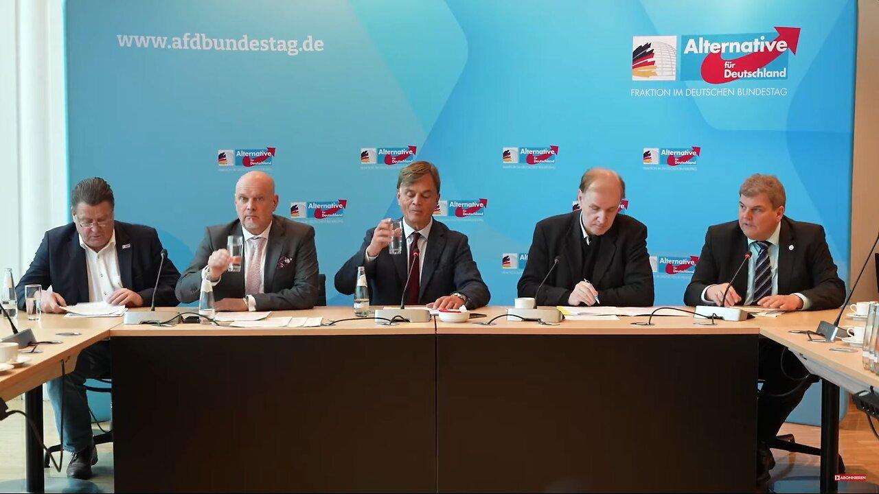 Pressekonferenz der AfD-Fraktion im Bundestag zur aktuellen Sitzungswoche