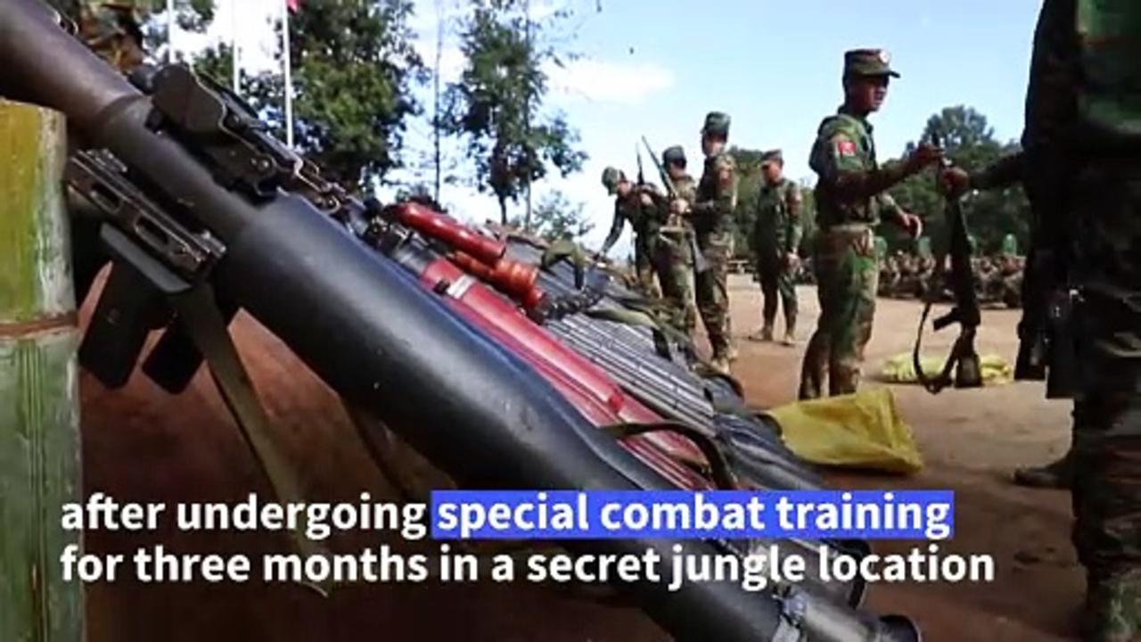 Myanmar's TNLA group arms over 1,000 recruits in fight against junta