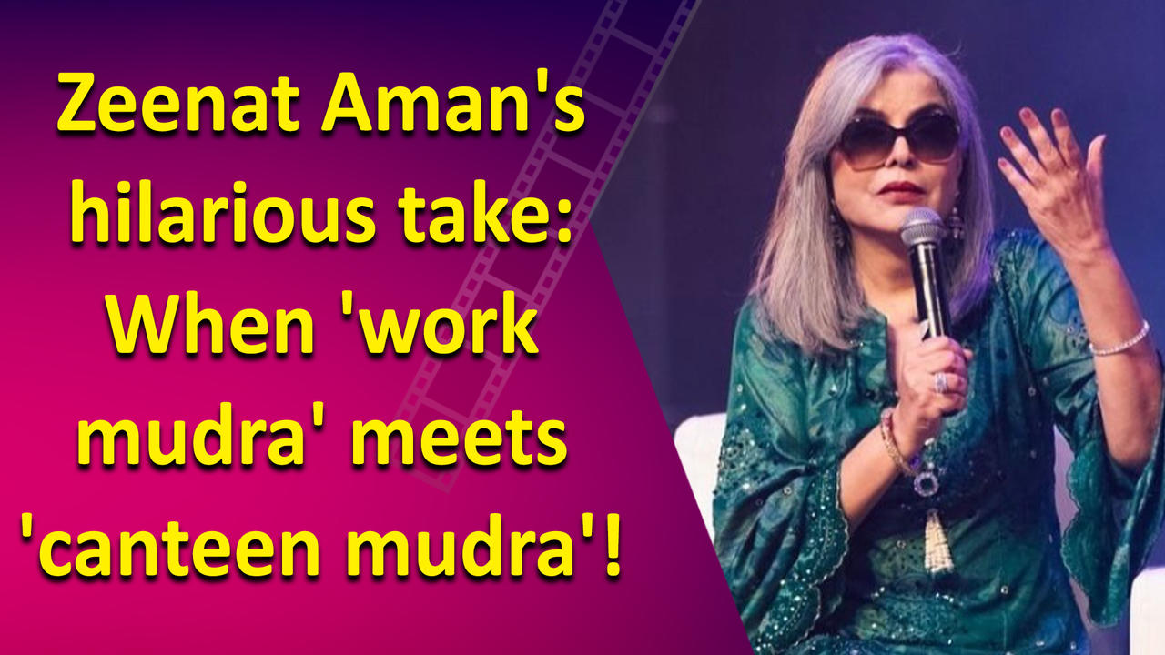 Zeenat Aman highlights the amusing distinction between 'work mudra' and 'canteen mudra'!