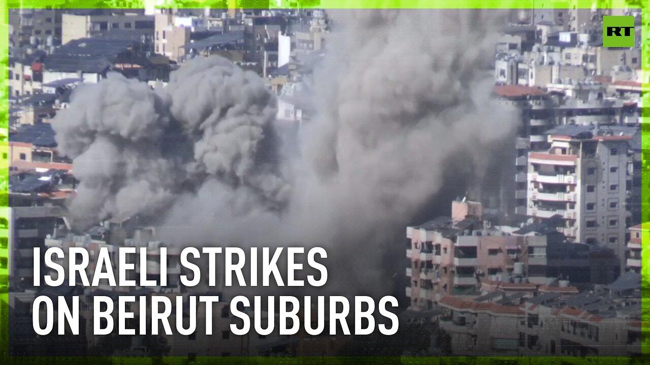 Extensive airstrikes target southern Beirut suburbs