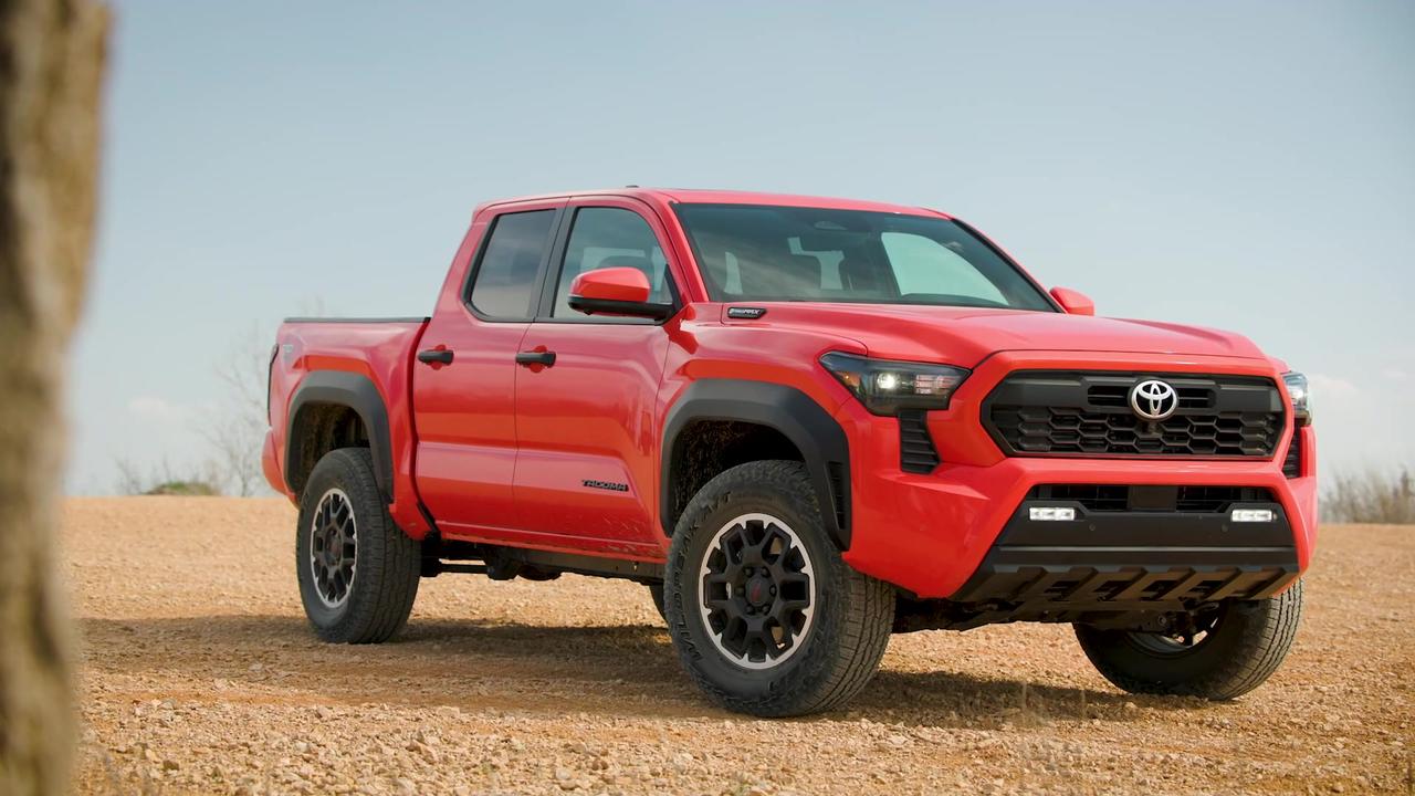 2024 Toyota Tacoma i-FORCE Max TRD Off-Road Exterior Design in Solar Octane