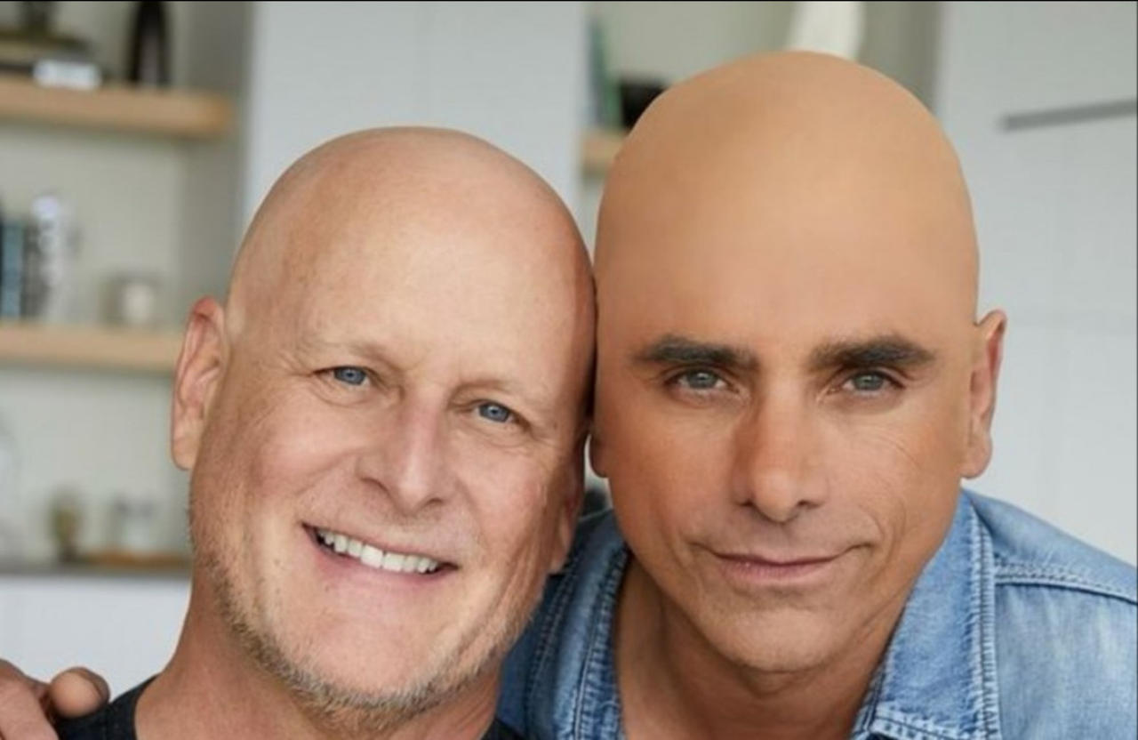 John Stamos has worn a bald cap to show 'solidarity' with Dave Coulier