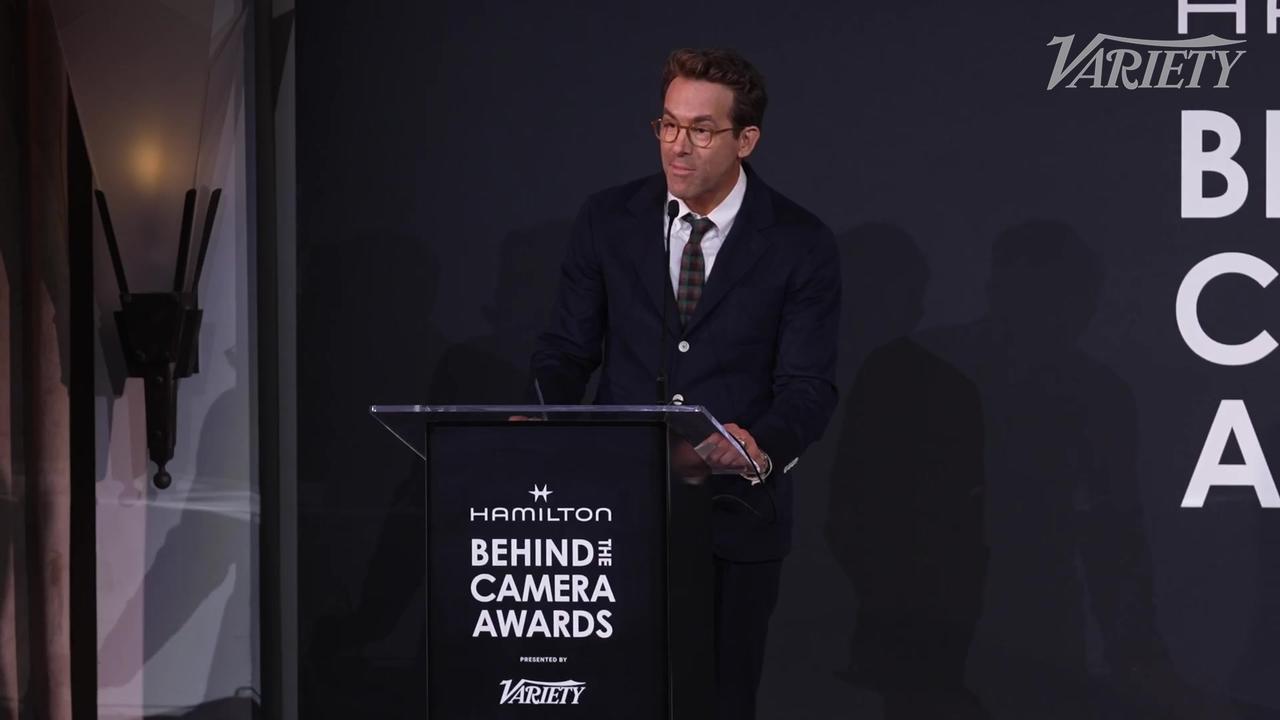 Ryan Reynolds Full Speech | Hamilton Behind the Camera Awards