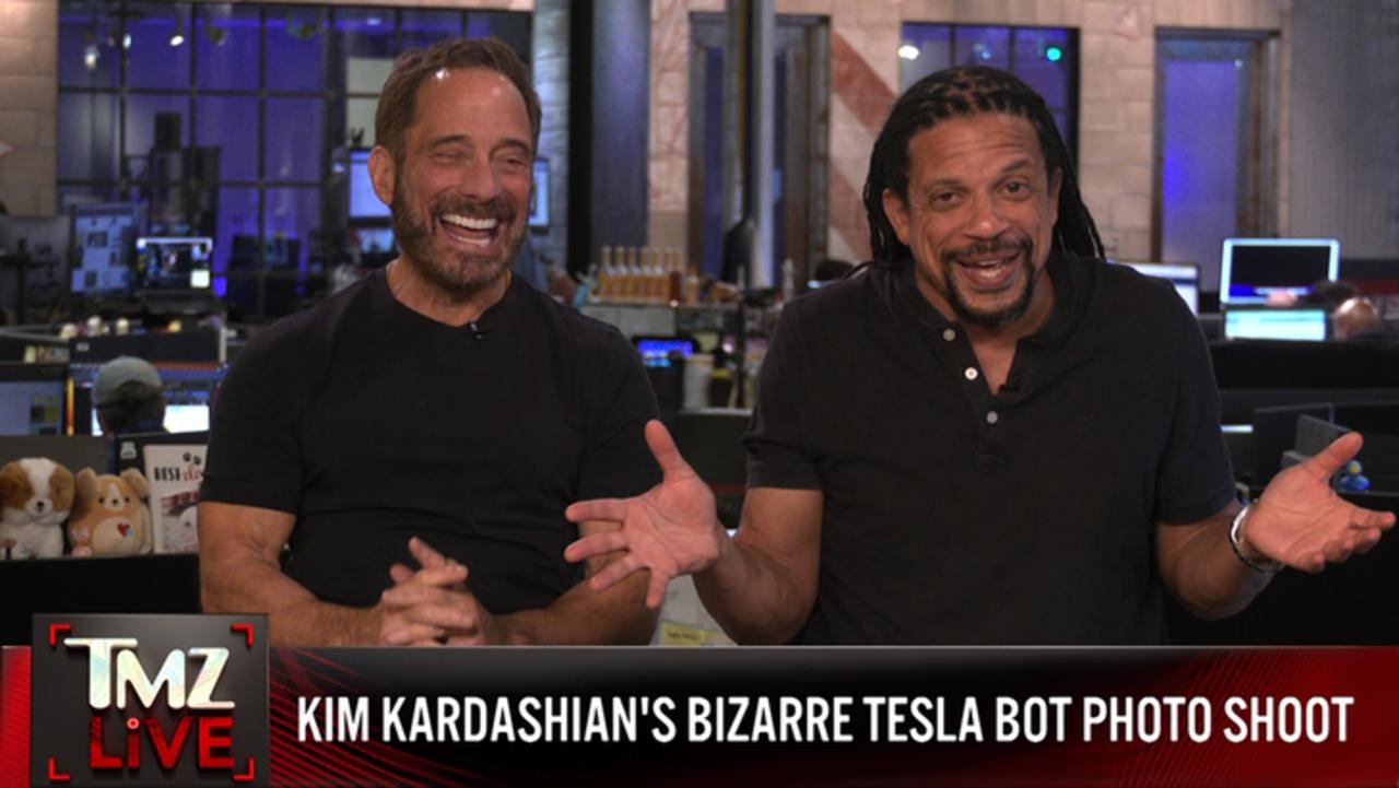 Kim Kardashian Gets Hands-On With Tesla Bot in Bizarre Photo Shoot | TMZ Live