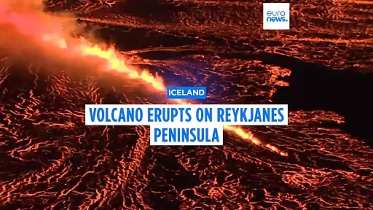 Volcano erupts in Iceland for seventh time in one year