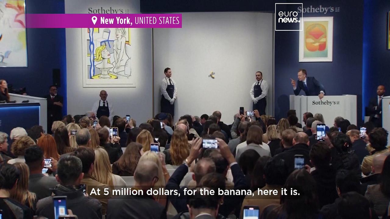 Famous duct-taped banana sells for €5.8 million at art auction