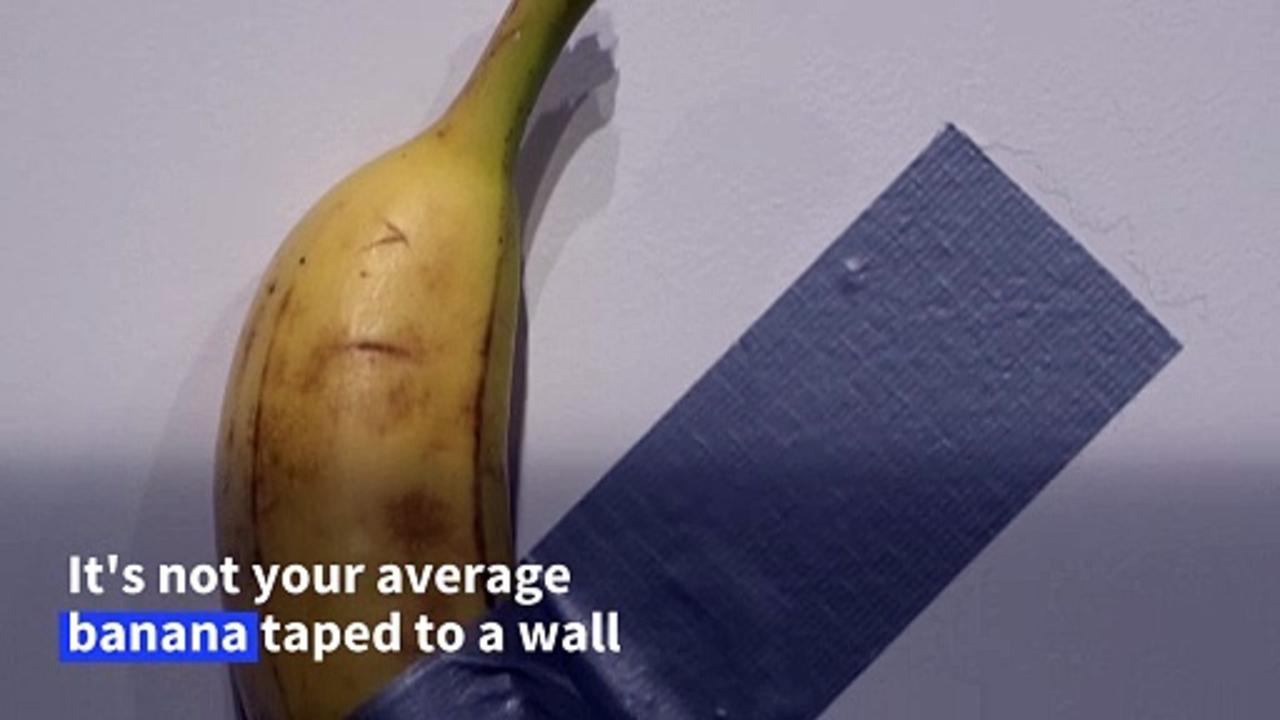 Banana taped to a wall sells for $6.2 mn in New York