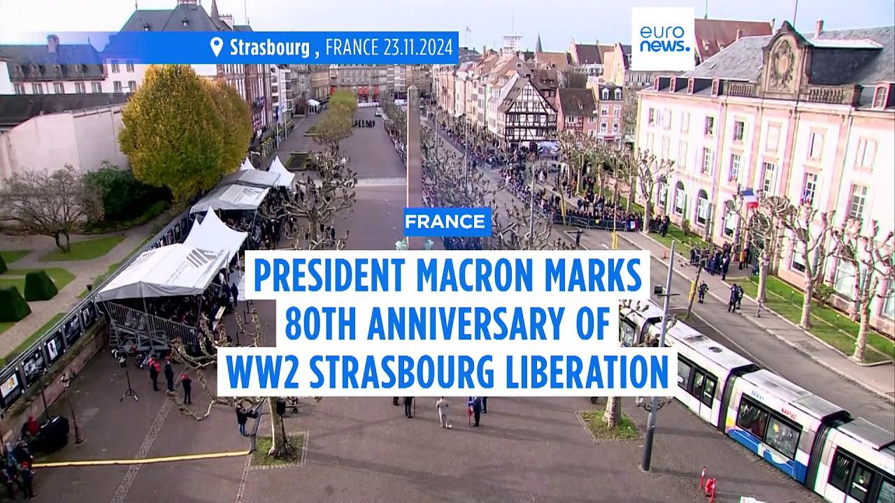 Macron marks 80th anniversary of the liberation of Strasbourg during WWII