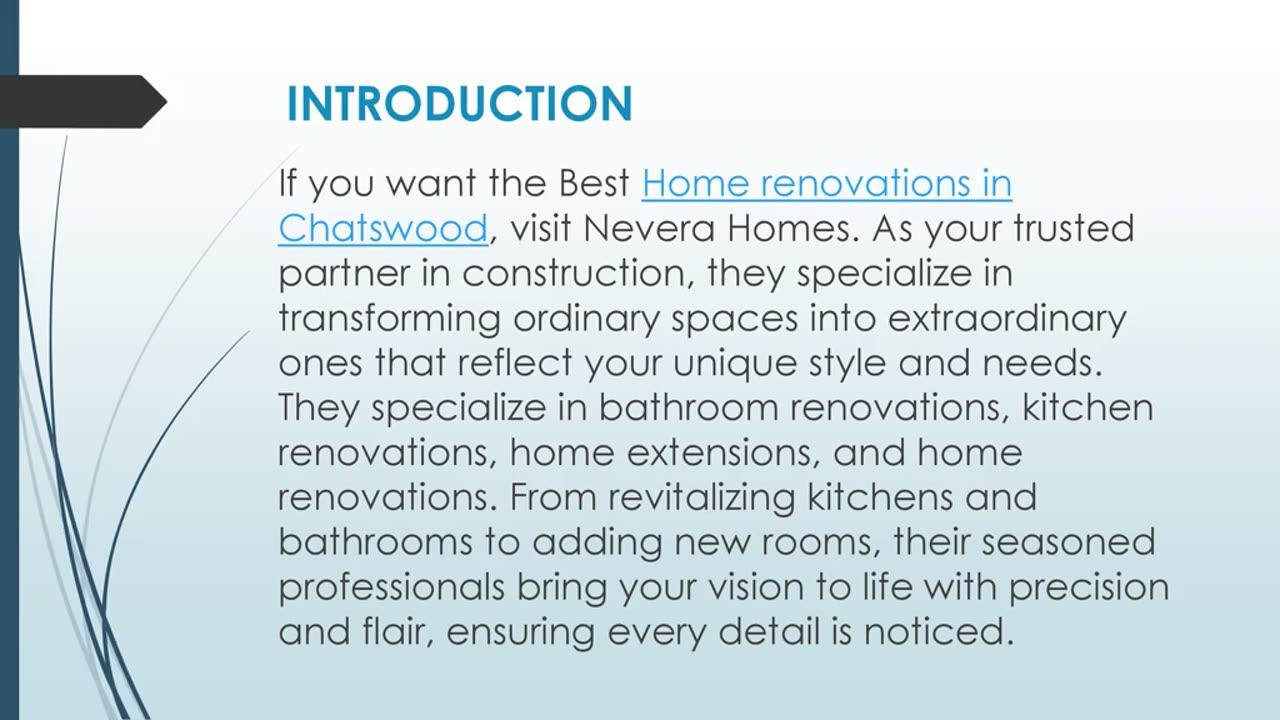 Best Home renovations in Chatswood