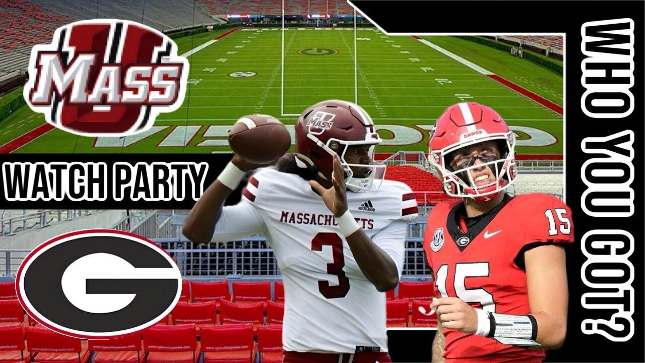 UMass Minutemen vs Georgia Bulldogs | Live Play by Play | Watch Party Stream | 2024 SEC Game 🏈🔥