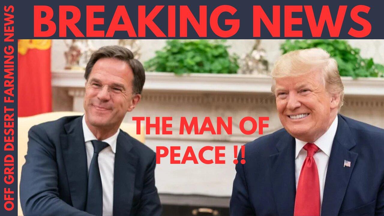 BREAKING NEWS: THE MAN OF PEACE !! TRUMP HOLDS SECRET PEACE TALKS WITH NATO CHIEF MARK RUTTE