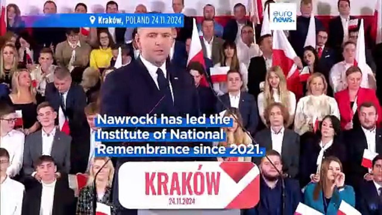 Polish opposition party chooses historian Karol Nawrocki as presidential candidate