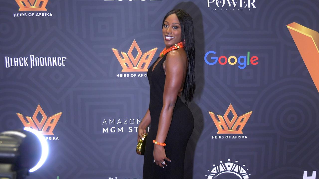 Chiney Ogwumike 'Heirs Of Afrika 7th Annual International Women of Power Awards' Purple Carpet Large