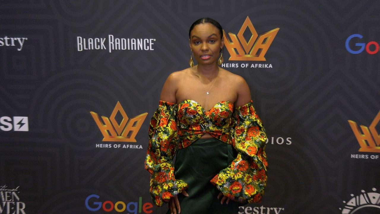 Sierra McClain 'Heirs Of Afrika 7th Annual International Women of Power Awards' Purple Carpet