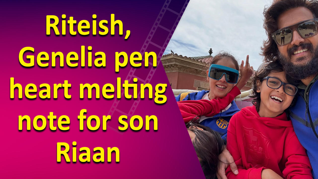 Riteish, Genelia pen heart melting note for son Riaan as he turns 10