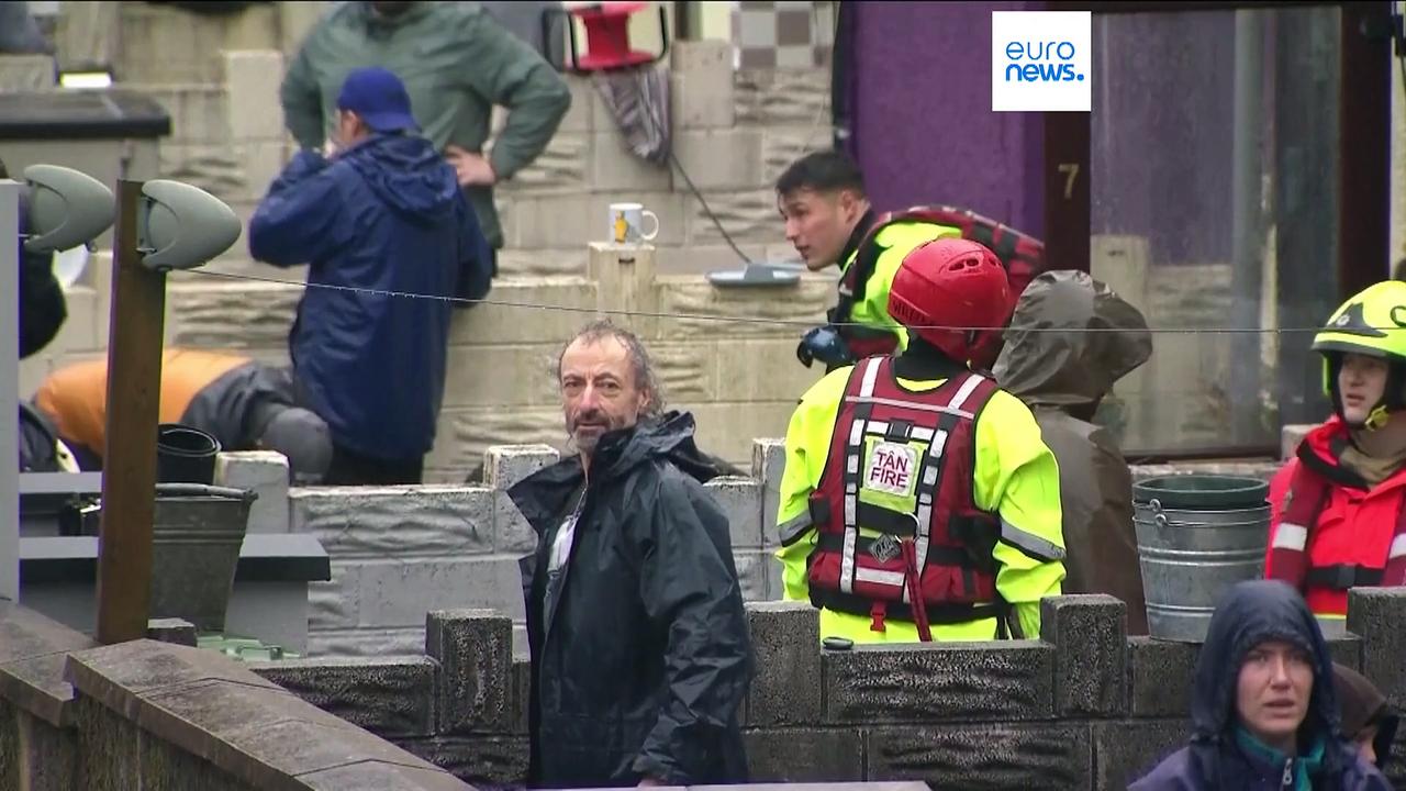 Thousands across the UK battle floodwaters after Storm Bert causes widespread disruption