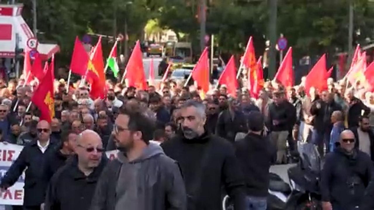 Anti-NATO protestors march through Athens as Secretary General Rutte visits