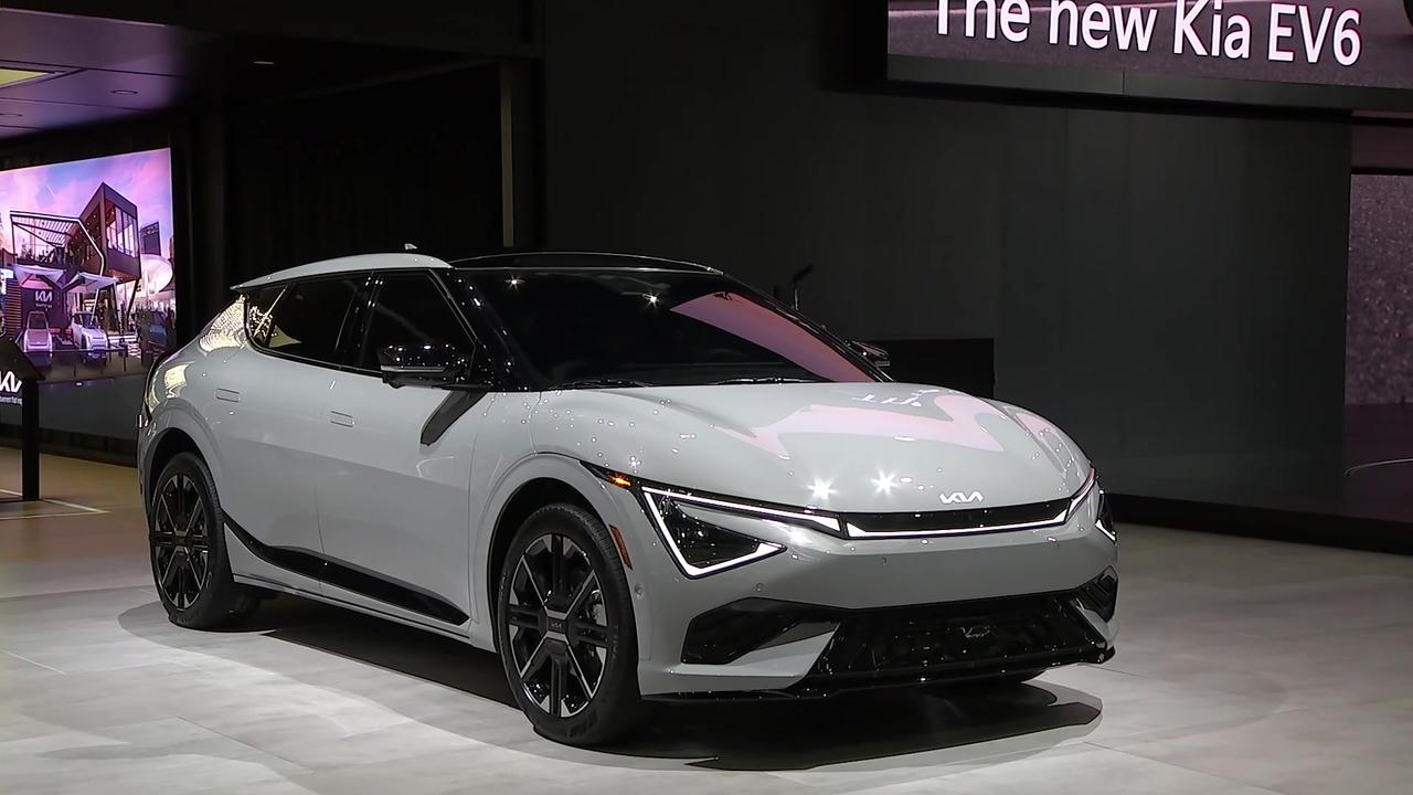 The new Kia EV6 Premiete at 2024 LA Auto Show