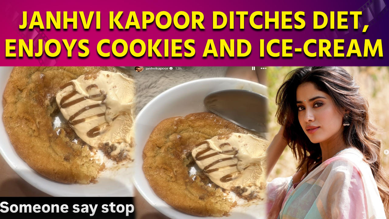 Janhvi Kapoor Ditches Diet, Enjoys Cookies and Ice-Cream