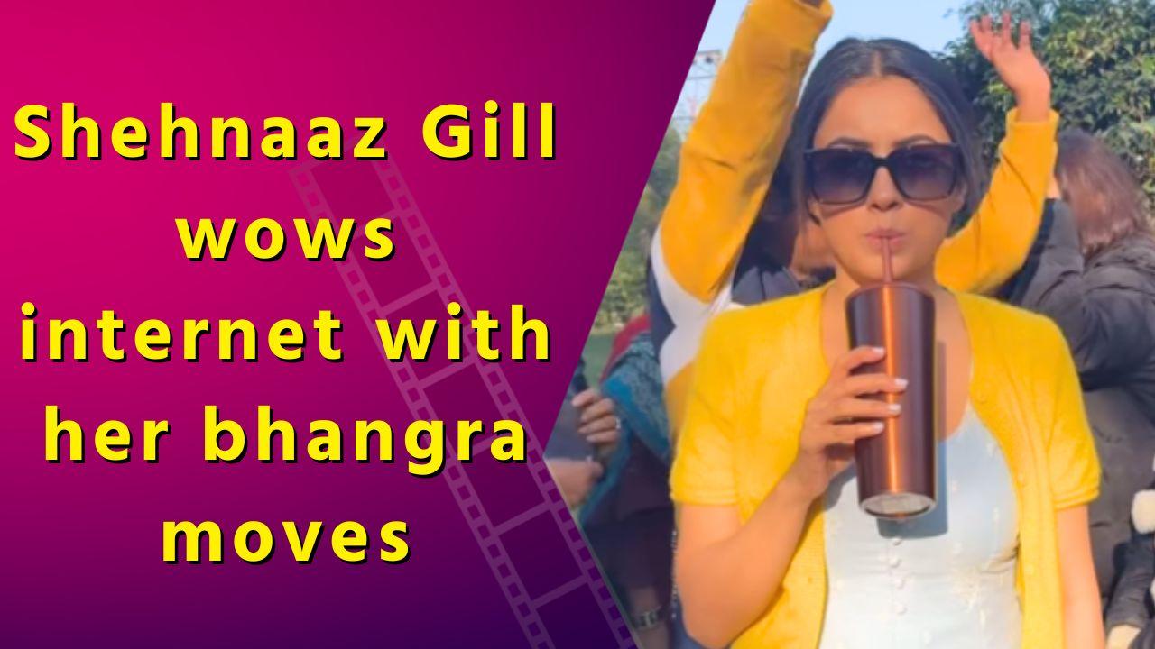 Shehnaaz Gill Sets the Internet Ablaze with Her Energetic Bhangra Dance